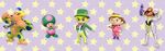  1girl 4boys brown_hair donkey_kong doubutsu_no_mori headband link metroid multiple_boys nintendo samus_aran super_mario_bros. the_legend_of_zelda the_legend_of_zelda:_the_wind_waker toad toon_link villager_(doubutsu_no_mori) wind_waker 