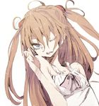  abara_heiki bad_id bad_pixiv_id blue_eyes brown_hair camisole long_hair neon_genesis_evangelion one_eye_closed rebuild_of_evangelion shikinami_asuka_langley solo souryuu_asuka_langley 