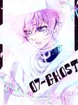  1boy c_(rahit) flower gloves hat labrador male_focus purple_eyes purple_hair solo veil 