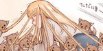  blonde_hair casual dog hair_pull long_hair older rozen_maiden shinku solo third-party_edit tsuda_nanafushi 