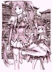  bachou highres koihime_musou monochrome multiple_girls nobita ponytail purple shin_koihime_musou shokatsuryou 