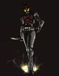  belt kamen_rider kamen_rider_dark_kabuto kamen_rider_kabuto_(series) male_focus paintedmike solo sword weapon 