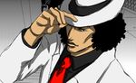  1boy alternate_costume black_hair fedora formal hand_on_hat hand_on_headwear hat kuzan_(aokiji) male male_focus necktie one_piece red_necktie solo 