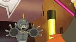  animated animated_gif battle bunnelby citroid citron_(pokemon) heliolisk lowres pokemon pokemon_(anime) robot 