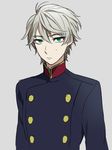  aldnoah.zero downscaled fezes green_eyes image_sample md5_mismatch military military_uniform resized short_hair silver_hair slaine_troyard tumblr_sample uniform 