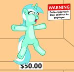  barcode cute cutie_mark dialog english_text equine female for_sale friendship_is_magic hair horn lyra_heartstrings_(mlp) mammal my_little_pony on_glass price_tag sign smile solo text unicorn vincentthecrow 