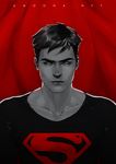  1boy amoona artist_name cape dc_comics male male_focus s_shield solo superboy superman_(series) young_justice:_invasion 