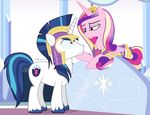  2014 cute dm29 duo equine eye_contact female feral friendship_is_magic horn male mammal my_little_pony princess_cadance_(mlp) shining_armor_(mlp) smile unicorn winged_unicorn wings 