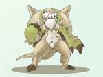  anthro anthrofied breasts chesnaught chest_tuft female fur gwon muscles muscular_female nintendo plain_background pok&eacute;mon pubes solo thick_thighs tuft video_games voluptuous wide_hips 