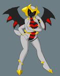  breasts giratina legendary_pok&eacute;mon multi_limb multiple_arms nintendo nipples noiverus nude pok&eacute;mon pussy solo video_games wings 