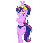  anthro anthrofied big_breasts breasts clothing cutie_mark female friendship_is_magic genie hair my_little_pony navitaserussirus nipples purple_hair purple_skin shantae twilight_sparkle_(mlp) underwear 