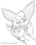 2014 aroused bat chip_&#039;n_dale_rescue_rangers disney female flat_chested foxglove furnut licking looking_at_viewer mammal nipples patreon pussy pussy_juice rescue_rangers size_difference tongue tongue_out wings 