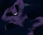  abs anthro arms_behind_head balls buffurun censored crobat grin looking_at_viewer male muscles nintendo nipples pok&eacute;mon simple_background video_games 