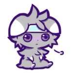  espurr headband pokemon purple_eyes ranyui_(yupipipi) solo 