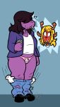  assisted_exposure blood breasts cervine chalk deltarune duo female freckles hello_kitty mammal noelle_holiday nosebleed pantsing reindeer sanrio scalie shocked slightly_chubby susie_(deltarune) sweat thick_thighs wittlesspilgrim 