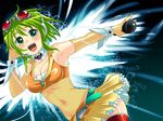  :d armpits belt blush breasts caffein choker cleavage elbow_gloves frills gloves goggles green_eyes green_hair gumi headset medium_breasts megu_megu_fire_endless_night_(vocaloid) microphone midriff open_mouth resized samfree_(&quot;night&quot;_songs) see-through short_hair smile solo thighhighs vocaloid wallpaper wings wrist_cuffs zettai_ryouiki 
