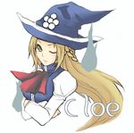  bad_id bad_pixiv_id blonde_hair copyright_request crossed_arms hat kior long_hair one_eye_closed solo witch_hat 