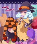  bad_id bad_twitter_id black_gloves blue_eyes blue_hair blush candy doughnut dress elbow_gloves english eyelashes food garter_straps gloves halloween halloween_costume happinesscharge_precure! hat hosshiwa jpeg_artifacts light_blue_hair lollipop long_hair mary_janes mogiki_hayami mouth_hold precure shoes solo striped striped_legwear thighhighs trick_or_treat umbrella witch witch_hat 