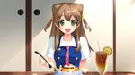  :d buttons cup drink drinking_glass drinking_straw food fruit game_cg green_eyes holding lemon long_hair looking_at_viewer nanairo_reincarnation necktie official_art open_mouth pov pudding school_uniform short_sleeves smile spoon sumeragi_kohaku sweets takigawa_kotori two_side_up wallpaper 