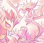  artist_request beedrill claws female furry mega_beedrill mega_pokemon monster no_humans nude pidgeot pokemon sex wings 