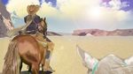  cape gyro_zeppeli hat horse jojo_no_kimyou_na_bouken male_focus scenery solo steel_ball_run tanaka_kaori 