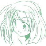  artist_request cosmic_break destructor_girl headgear nude sketch smile solo 