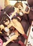  animalization aoba_(kantai_collection) ass bare_shoulders barefoot black_hair blush breasts brown_hair camera cleavage couch darkmaya dog elbow_gloves feet fingernails food foot_licking gloves green_eyes hairband hamster headgear ice_cream kantai_collection licking long_hair magazine medium_breasts multiple_girls mutsu_(kantai_collection) nagato_(kantai_collection) navel open_mouth panties pillow red_eyes red_legwear rensouhou-chan shimakaze_(kantai_collection) short_hair sitting spoon tears thighhighs toenails tokitsukaze_(kantai_collection) underwear white_gloves white_panties yukikaze_(hamster) yukikaze_(kantai_collection) yuri zettai_ryouiki 