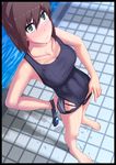  1girl character_request feet shinku_p swimsuit 