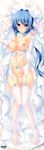  absurdres blue_hair bow bow_panties breasts bridal_gauntlets bridal_veil chestnut_mouth chouun dakimakura detached_collar elbow_gloves feet garter_belt gloves hair_intakes highres huge_filesize katagiri_hinata koihime_musou large_breasts long_hair lying navel nipples no_shoes off_shoulder on_back panties panties_around_one_leg pussy pussy_juice pussy_juice_stain red_eyes side-tie_panties smile solo string_panties thigh_gap thighhighs top_pull underwear untied untied_panties veil wet wet_clothes wet_panties white_gloves white_legwear white_panties 