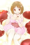  :q blush_stickers breasts dated dress flower food food_on_body frilled_dress frills hair_flower hair_ornament hand_on_own_chest idolmaster idolmaster_cinderella_girls in_food large_breasts mimura_kanako nagian oversized_object pink_dress pudding smile solo spoon thighhighs tongue tongue_out wavy_mouth white_legwear 