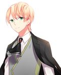  ascot blonde_hair fate/prototype fate/prototype:_fragments_of_blue_and_silver fate_(series) green_eyes jekyll_and_hyde_(fate) male_focus solo vest waistcoat yaho_(yaho0211) 
