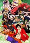  6+boys abs bellamy black_hair blonde_hair brothers brown_hair caesar_clown chest cigar coat donquixote_doflamingo dracule_mihawk eustass_captain_kid feather_coat fingernails fingers fire gloves goggles green_hair hat hook horns long_hair male_focus mechanical_arm monkey_d_luffy multiple_boys muscle nose one_piece open_clothes open_coat open_shirt portgas_d_ace red_hair roronoa_zoro sabo_(one_piece) sanji sanji_(one_piece) scar shirt short_hair shorts siblings sir_crocodile smile smoker spiked_hair stomach straw_hat sunglasses sword tattoo teeth tongue tongue_out topless trafalgar_law weapon white_hair yagami_(mizuyuna14) 