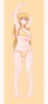  1girl armpits bikini blonde_hair blue_eyes breasts huge_breasts long_hair nao_(izuripai) nao_(ritsancrossover) original solo swimsuit 