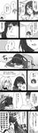  4girls atago_(kantai_collection) bad_id bad_pixiv_id bare_shoulders choukai_(kantai_collection) comic english glasses greyscale hair_ornament highres kantai_collection long_hair maya_(kantai_collection) monochrome multiple_girls no_hat no_headwear open_mouth short_hair takao_(kantai_collection) tears translation_request udon_(shiratama) wavy_mouth 