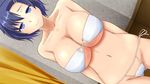  1girl artist_request bikini blue_eyes blue_hair breasts character_request game_cg indoors large_breasts short_hair solo source_request swimsuit ten'i_(tengoku_hime) tengoku_hime tomohiro_kai unicorn-a 