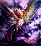  beak bird highres mega_pidgeot mega_pokemon no_humans pidgeot pokemon pokemon_(game) pokemon_oras talons wings 