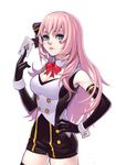  blackjack_(vocaloid) blue_eyes elbow_gloves fkey gloves long_hair megurine_luka pink_hair project_diva_(series) project_diva_f project_diva_f_2nd solo temptation_(module) thighhighs vocaloid 