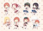  6+girls accelerator bag chibi cuivre gun handbag head_mounted_display head_wreath last_order misaka_imouto misaka_mikoto multiple_girls panties sakugawa_school_uniform saten_ruiko school_uniform serafuku shirai_kuroko shokuhou_misaki thighhighs to_aru_kagaku_no_railgun to_aru_majutsu_no_index tokiwadai_school_uniform uiharu_kazari underwear weapon 