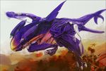  desert dragon epic garchomp gen_4_pokemon kumo_(kaede) no_humans pokemon pokemon_(creature) sharp_teeth spikes tail teeth 