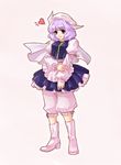  awa_toka bad_id bad_pixiv_id blue_eyes boots hat heart lavender_hair letty_whiterock solo touhou 