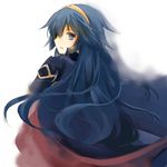  1girl blue_eyes blue_hair female fire_emblem fire_emblem:_kakusei hairband long_hair looking_back lucina nintendo sakuno_shion solo 