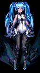  black_gloves blue_eyes blue_hair breasts dev full_body gloves hatsune_miku highres long_hair looking_at_viewer medium_breasts solo twintails very_long_hair vocaloid 
