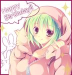  :q animal_hood bad_id bad_pixiv_id brown_eyes bunny bunny_hood collarbone happy_birthday highres hood hooded_jacket jacket looking_at_viewer millcutto original short_hair tongue tongue_out 