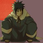  1boy black_hair lasting-801 male male_focus menma_(naruto) naruto naruto:_road_to_ninja naruto_shippuuden poncho sitting solo 