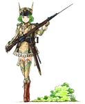  animal_hat ascot bad_id bad_pixiv_id bayonet boots brown_footwear camouflage camouflage_legwear coh france full_body gloves grass green_eyes green_hair gun hat holding jacket long_sleeves mars_expedition military military_uniform pleated_skirt rifle short_hair simple_background skirt solo sword thighhighs uniform weapon weapon_request white_background zettai_ryouiki 