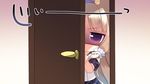  1girl blonde_hair door game_cg julia_lin_road long_hair magical_marriage_lunatics!! moonstone yamakaze_ran 