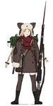  animal_hat bad_id bad_pixiv_id bag black_footwear blonde_hair blue_eyes bolt_action boots bow braid breath brown_legwear buttons coat coh full_body fur_trim gun hair_bow hat long_hair long_sleeves mars_expedition military military_uniform mosin-nagant open_mouth red_bow red_scarf rifle scarf simple_background sleeves_past_wrists solo soviet standing star thighhighs twin_braids uniform very_long_hair weapon white_background zettai_ryouiki 