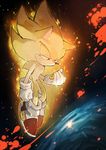  bad_id bad_pixiv_id furry gloves glowing jewelry ring shoes sneakers solo sonic sonic_the_hedgehog space super_sonic 