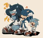  bad_id bad_pixiv_id furry gloves multiple_persona musical_note shoes sneakers sonic sonic_generations sonic_the_hedgehog sonic_world_adventure stretch tired werehog yawning 