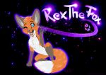 blue_eyes blush canine feral fox glitter glowing mammal rex_the_fox rukifox solo text 